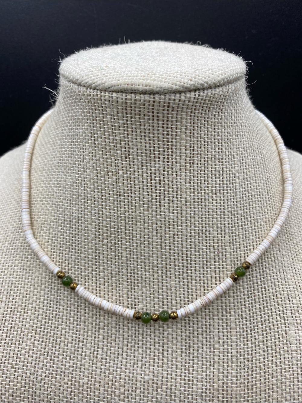 Vintage Mini Puka Shell Natural Shell & Stone Bead Necklace